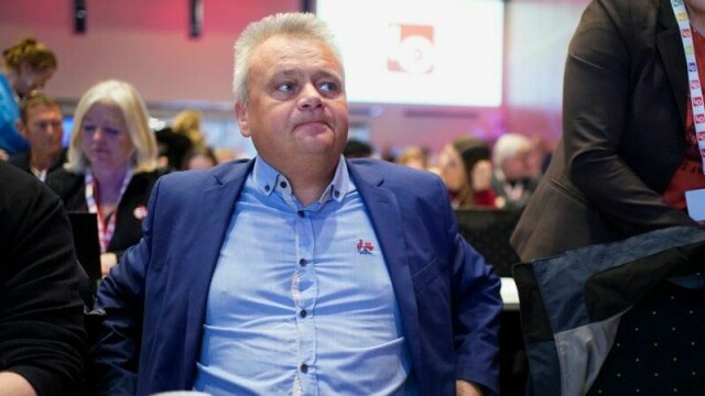 Oslo 20240220. Leder i Fellesforbundet Jørn Eggum på representantskapsmøtet til LO før lønnsoppgjøret 2024. / NTB