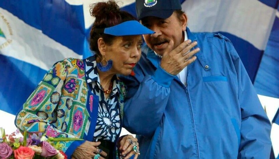 I Nicaragua er det ektefellene Rosario Murillo og Daniel Ortega som kontrollerer landet. I Nicaragua er det ektefellene Rosario Murillo og Daniel Ortega som kontrollerer landet. Foto: Alfredo Zuniga/AP/NTB