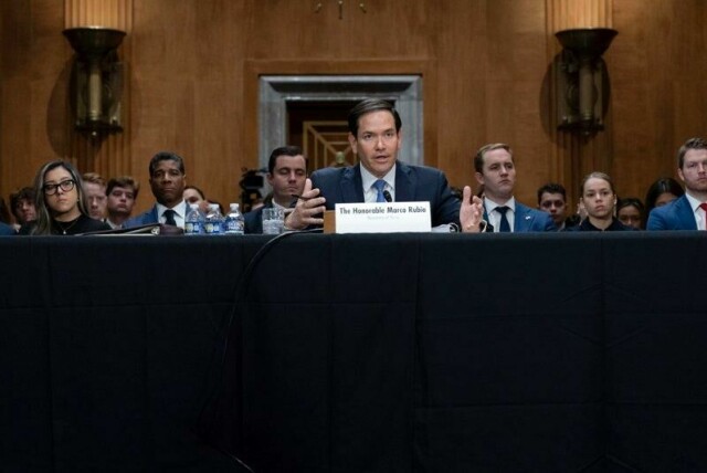 Utenriksminister Marco Rubio stilte til høring i Senatet tirsdag.
