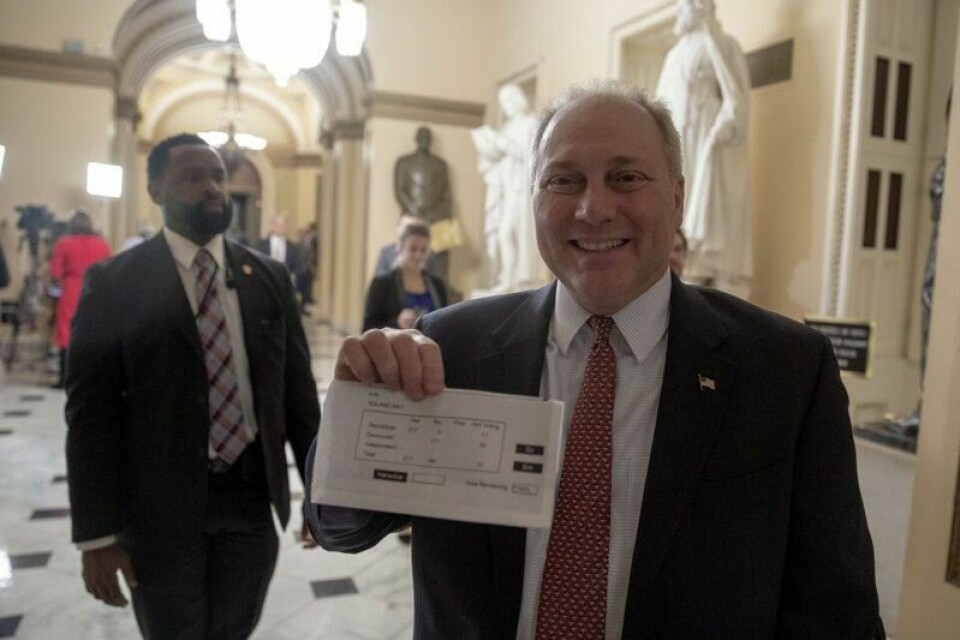 Republikaneren Steven Scalise tilbake i 2018. Republikaneren Steven Scalise tilbake i 2018. Foto: AFP / NTB