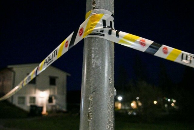 En mann ble skutt i beinet av politiet etter at han forskanset seg i et hus og truet politiet med våpen i Prestfoss i Sigdal kommune i Buskerud mandag kveld.