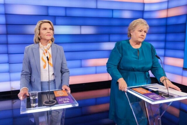 Fremskrittspartiets partileder Sylvi Listhaug og Høyres partileder Erna Solberg gikk rett i angrep på den sittende regjeringens skattepolitikk under partilederdebatten på NRK tirsdag kveld.