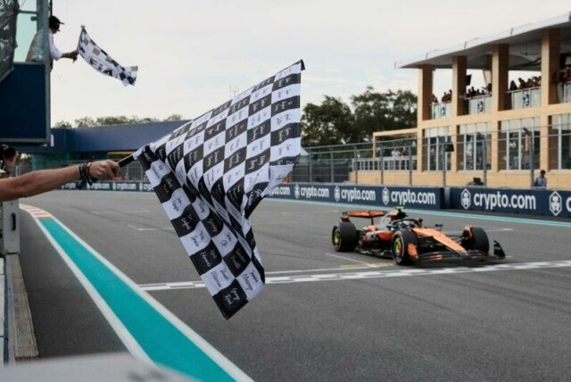 Formel 1-førerne skal igjen få bruke friske gloser over teamradioen uten å frykte store bøter eller til og med utestengelse. Her kjører Oscar Piastri i mål som vinner av Miamis Grand Prix tidligere i måneden.