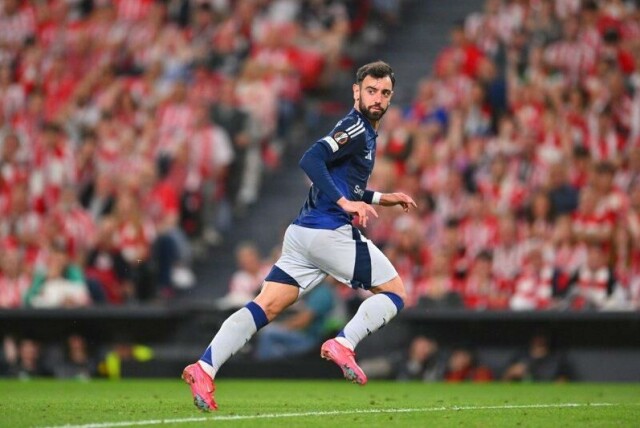 Bruno Fernandes herjet for Manchester United.