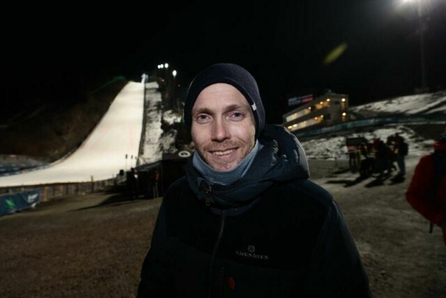 Bjørn Einar Romøren under VM i skiflyging i Vikersundbakken i 2022.