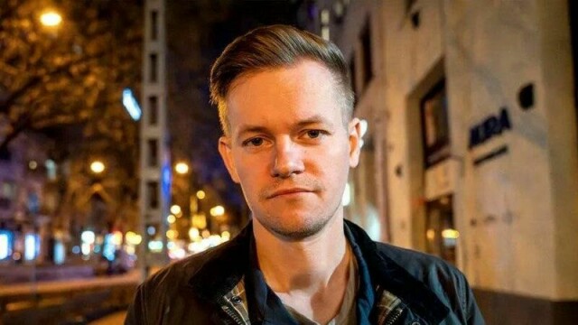 Den svenske journalisten Joakim Medin i Ungarn noen dager før han ble arrestert i Tyrkia.