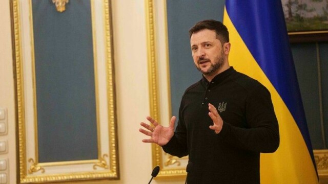 Ukrainas president Volodymyr Zelenskyj. foto: Jevhen Maloletka / AP / NTB