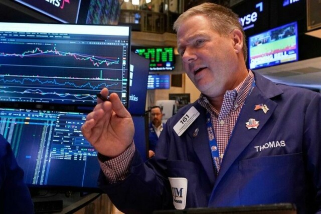 Det var stor oppgang på Wall Street allerede i morgentimene mandag. Arkivfoto: Richard Drew / AP / NTB