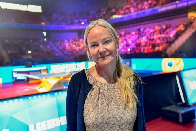 Petra Sörling, her under VM i bordtennis i 2018.Arkivfoto: Jonas Ekströmer/TT / NTB