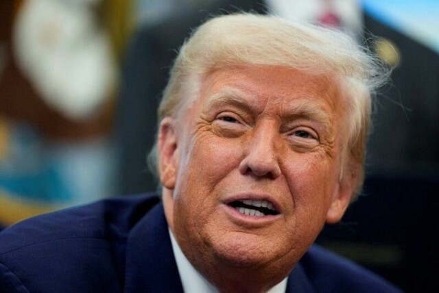 – Vi ønsker, av hensyn til det beste for både Kina og USA, at Kina åpner opp for amerikansk næringsliv. Stor fremgang er gjort, avslutter Trump innlegget med. REUTERS/Kent Nishimura