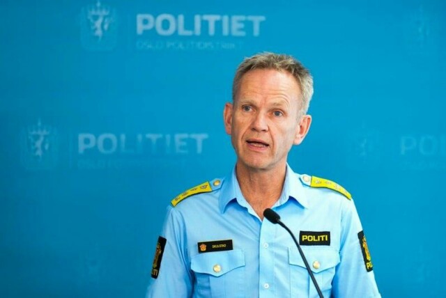 Politidirektør Håkon Skulstad under en pressekonferansen om bevæpning av politiet på Politihuset i Oslo tidligere denne måneden.