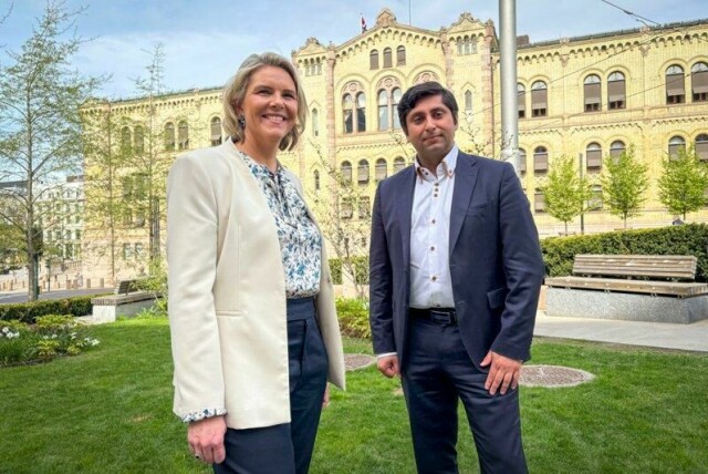 Frp-leder Sylvi Listhaug og utdanningspolitisk talsperson Himanshu Gulati vil endre utdanningssystemet til å være mer rettet mot samfunnets behov fremover.