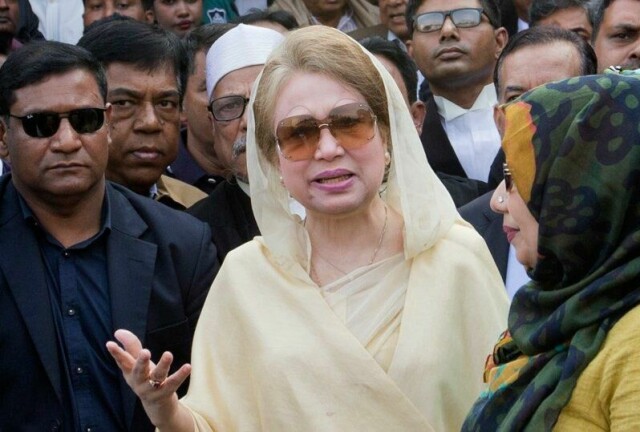 Arkivfoto av Khaleda Zia.