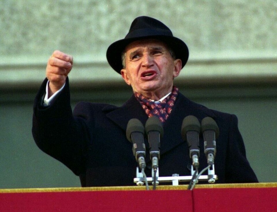 Den rumenske diktatoren Nicolae Ceausescu litt over en måned før han ble henrettet. Den rumenske diktatoren Nicolae Ceausescu litt over en måned før han ble henrettet. Foto: AP / NTB