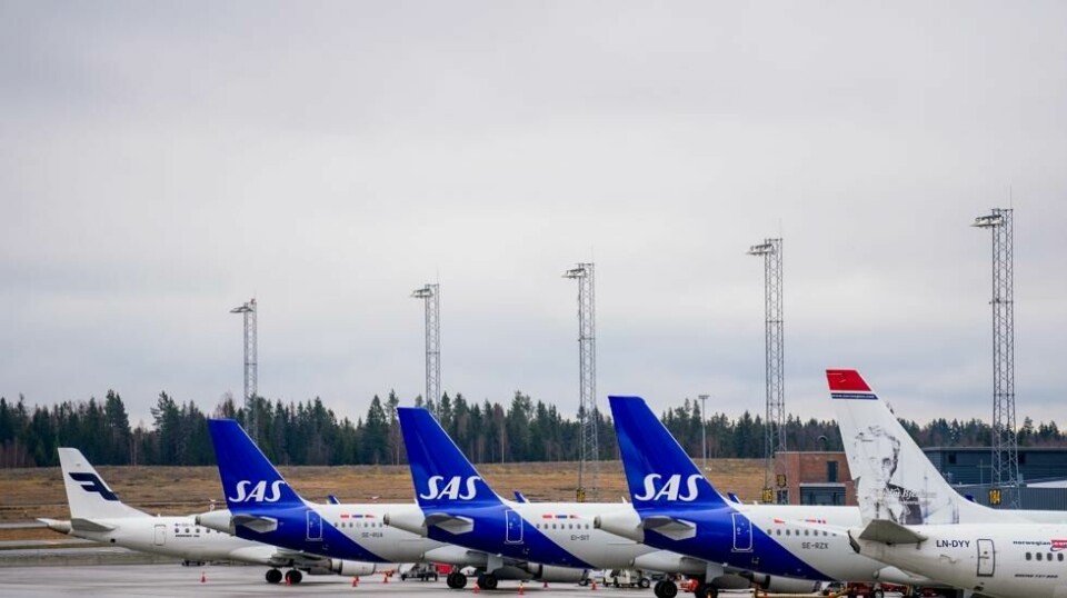 SAS skal fly charterturister for Apollo til og fra 15 steder i Sverige, Danmark og Norge til 24 destinasjoner over hele Europa. Arkivfoto: Fredrik Varfjell / NTB