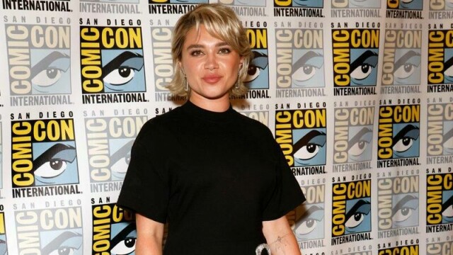 Florence Pugh på Comic-Con-messen i San Diego.