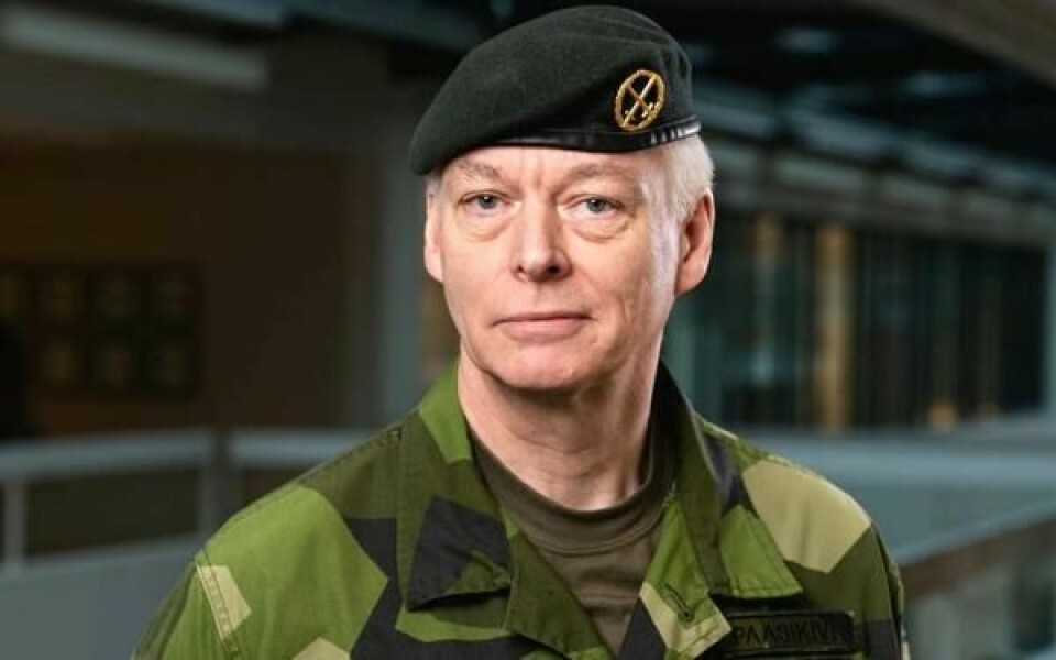 Oberstløytnant Joakim Paasikivi (Foto: Försvarshögskolan) Oberstløytnant Joakim Paasikivi (Foto: Försvarshögskolan)