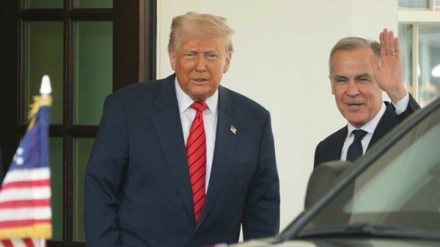 President Donald Trump tok imot Canadas statsminister Mark Carney tirsdag, og da at USA stanser angrepene i Jemen.