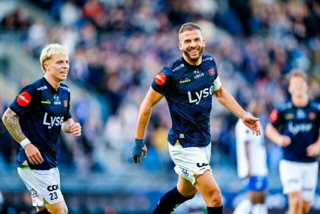 Zlatko Tripic scoret hattrick for Viking mot Haugesund onsdag.