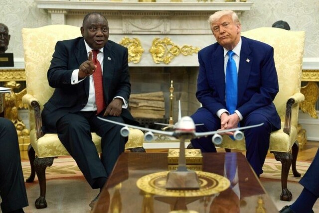 Sør-Afrikas president Cyril Ramaphosa møtte onsdag Donald Trump i Det hvite hus.