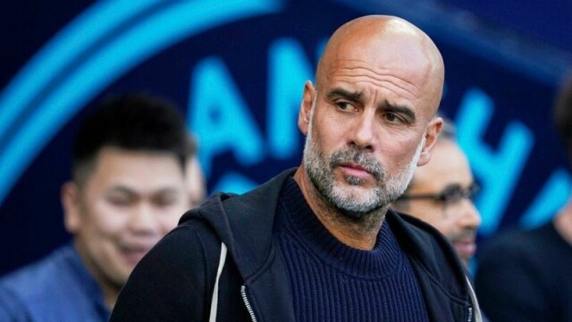 Manchester City-manager Pep Guardiola sa hva han mente da han fikk et par spørsmål han ikke likte.