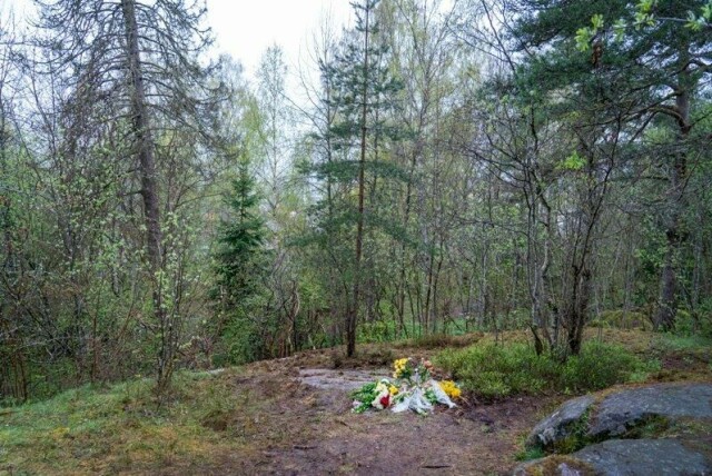 Nokas-dømte Metkel Betew ble funnet drept her, i et lite skogholt like ved bebyggelsen på Oppsal