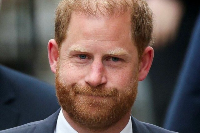 Prins Harry ble nylig filmet mens han banket på feil dører i London. Her avbildet i april.