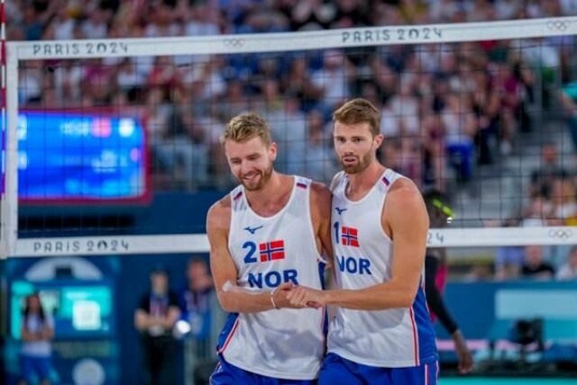 Anders Mol og Christian Sørum fikk en perfekt start på sesongen og topper igjen verdensrankingen. Her fra bronsefinalen i sommer-OL i Paris sist sommer.