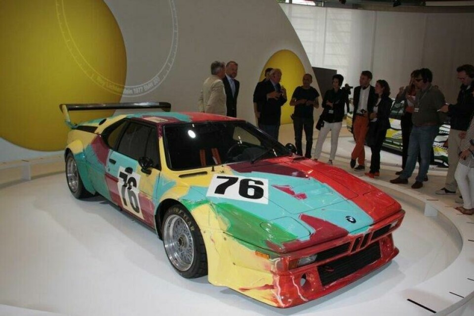 Andy Warhols M1 vurderes som den mest verdifulle Art Car – og BMW som sådan. Andy Warhols M1 vurderes som den mest verdifulle Art Car – og BMW som sådan. Foto: Ivar Engerud / Finansavisen