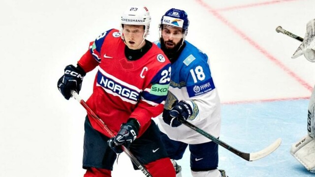 Thomas Berg-Paulsen i aksjon i VM-åpningen mot Kasakhstan.