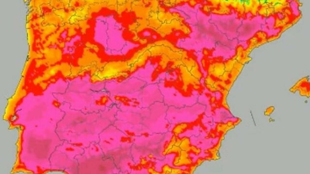 Denne ukens maksimumstemperaturer vil overstige 40 grader Celsius på enkelte dager og i deler av Andalusia, melder det stat.lige spanske værmeldingsinstituttet Aemet