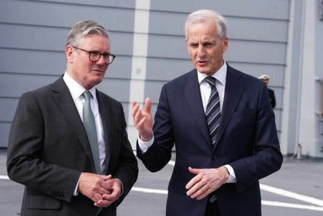 Keir Starmer (t.v.) og Jonas Gahr Støre er blitt gode venner siden de møttes første gang i 2017, da som opposisjonsleder i henholdsvis Storbritannia og Norge.