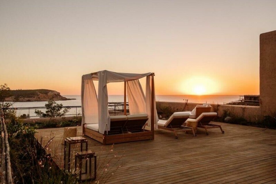 Solnedgangen fra Six Senses på Ibiza er ikke så verst. Solnedgangen fra Six Senses på Ibiza er ikke så verst. Foto: Six Senses Ibiza