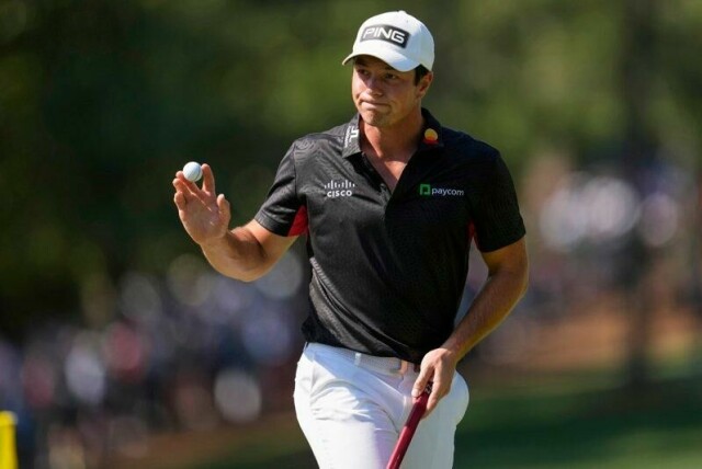 Viktor Hovland fant fram storformen mot slutten av 2. runde.