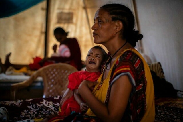 FNs matvareprogram (WFP) stanser nødhjelp til 650.000 kvinner og barn i Etiopia. Bildet er fra 2021.