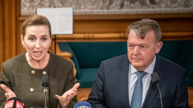 Statsminister Mette Frederiksen og utenriksminister Lars Løkke Rasmussen.