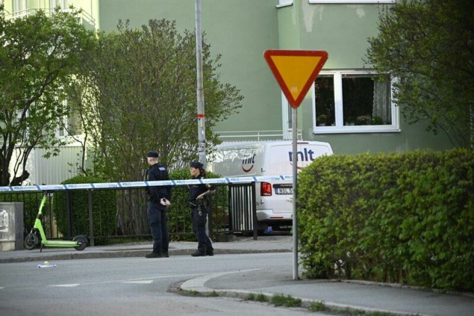 Tre personer ble skutt og drept i Uppsala tirsdag. Tre personer ble skutt og drept i Uppsala tirsdag. Foto: Fredrik Sandberg / TT / NTB
