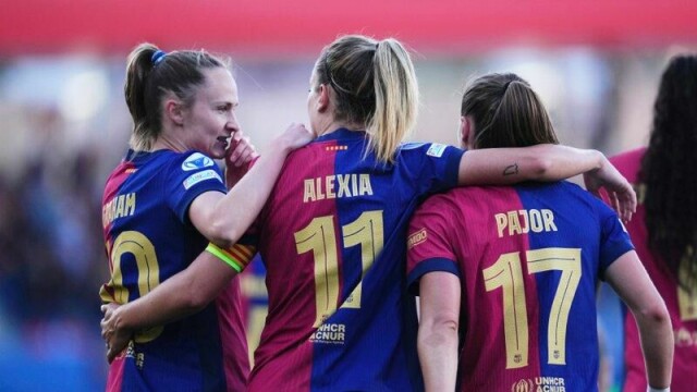 Caroline Graham Hansen og Barcelonas superstjerner hadde null problemer med å ta seg til Champions League-finale.