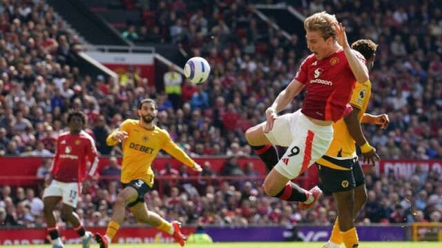 Rasmus Højlund scoret mot Bournemouth.