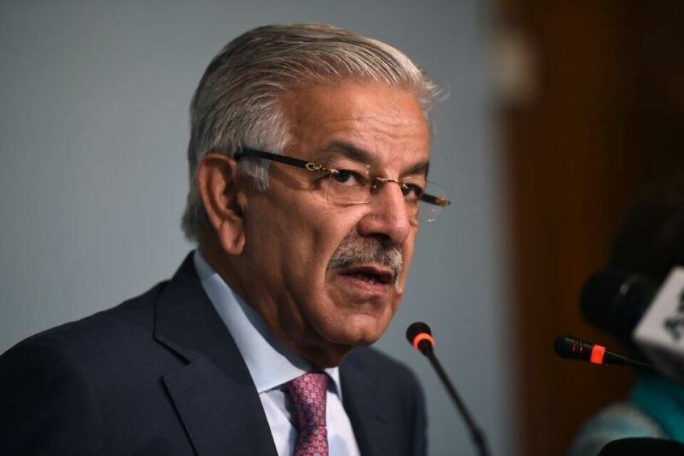 Pakistans forsvarsminister Khawaja Muhammad Asif. Pakistans forsvarsminister Khawaja Muhammad Asif. Foto: AFP/NTB