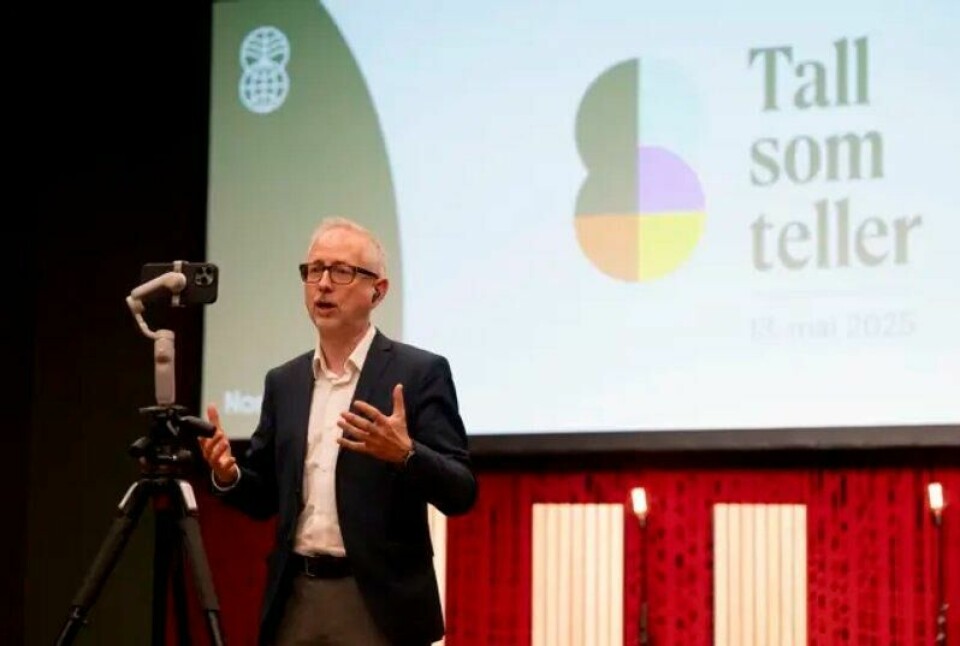 Norad-direktør Bård Vegar Solhjell presenterte bistandsstatistikken på arrangementet «Tall som teller» på Litteraturhuset i Oslo tirsdag. Norad-direktør Bård Vegar Solhjell presenterte bistandsstatistikken på arrangementet «Tall som teller» på Litteraturhuset i Oslo tirsdag. Foto: Fartein Rudjord / Norad