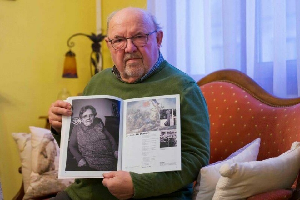Guy Poirot ble født 11. mars 1945 i konsentrasjonsleiren Ravensbrück. Guy Poirot ble født 11. mars 1945 i konsentrasjonsleiren Ravensbrück. Foto: Jean-Christophe VERHAEGEN / AFP