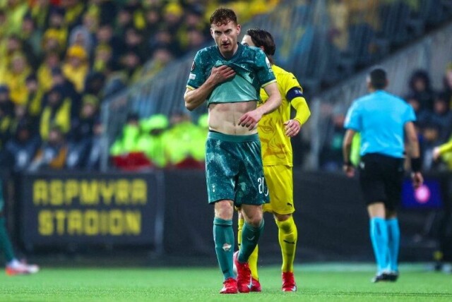 Dejan Kulusevski under returkampen mot Bodø/Glimt i europaligaens semifinale.