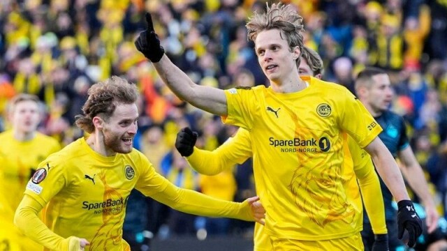 Ulrik Saltnes sendte Bodø/Glimt i ledelsen mot Lazio.