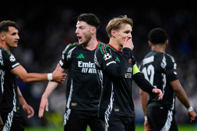 Martin Ødegaard og Arsenal slo ut Real Madrid i Champions League-kvartfinalen selv om de hadde mistet hjemmebanefordelen etter å ha blitt nummer tre i ligaspillet.