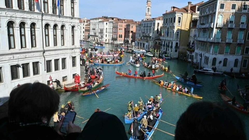 Venezia er kjente for sine kanaler og gondoler. Venezia er kjente for sine kanaler og gondoler. Foto: Andrea Pattora / AFP / NTB