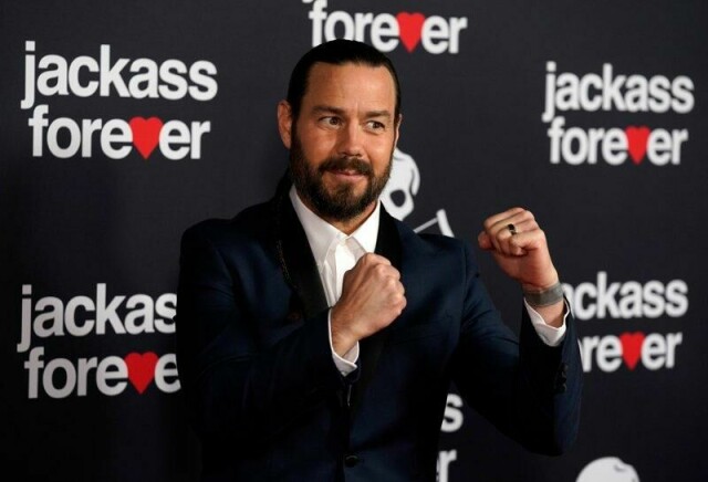 Chris Pontius på premieren av filmen Jackass Forever i 2022. Nå lager han TV-serie om norsk rock og metal.