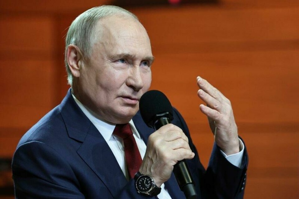 – Jeg tror nok at Putin ønsker fred, men fullstendig på sine premisser, sier sjefsforsker Tor Bukkvoll. (Alexander Kazakov, Sputnik, Kremlin Pool Photo via AP) – Jeg tror nok at Putin ønsker fred, men fullstendig på sine premisser, sier sjefsforsker Tor Bukkvoll. (Alexander Kazakov, Sputnik, Kremlin Pool Photo via AP) Foto: Alexander Kazakov/NTB