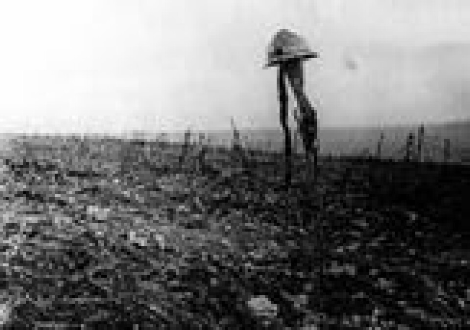 Fra slaget ved Verdun i Frankrike 1916. Bildet viser en fransk soldats grav. Arkivfoto/SCANPIX Sverige/NTB scanpix Fra slaget ved Verdun i Frankrike 1916. Bildet viser en fransk soldats grav. Arkivfoto/SCANPIX Sverige/NTB scanpix