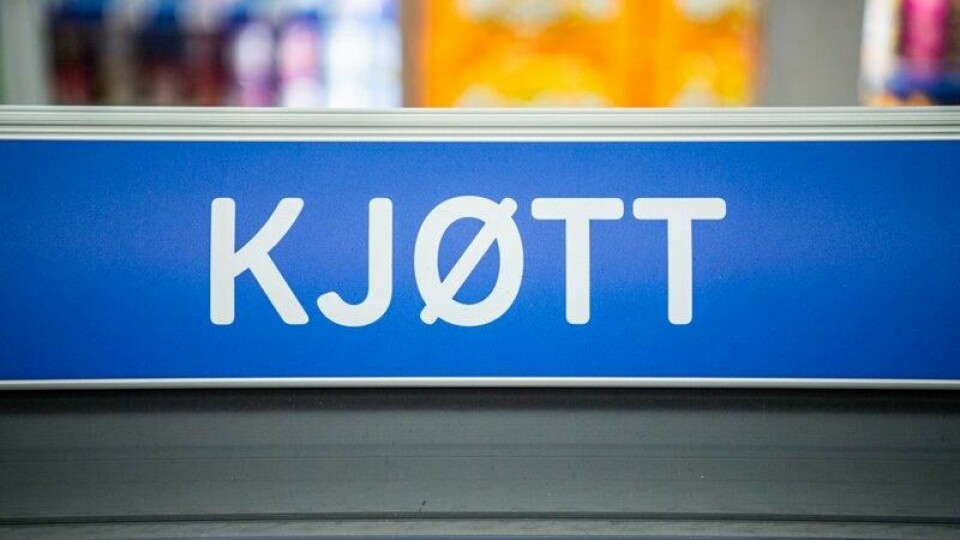 Kjøtt-skilt på Rema 1000. Kjøtt-skilt på Rema 1000. Foto: Rodrigo Freitas / NTB